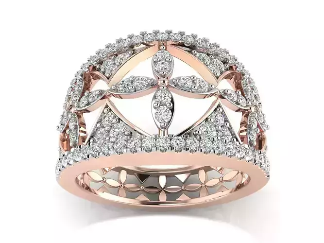 Solitaire  Wedding Women Ring 3dm STL OBJ FBX Details