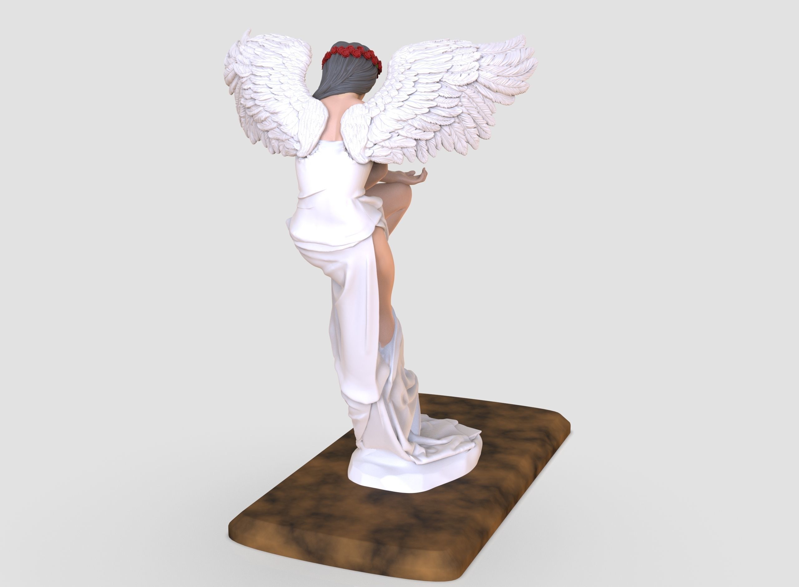 ANGEL statue of with wings 3D model 3D printable | CGTrader