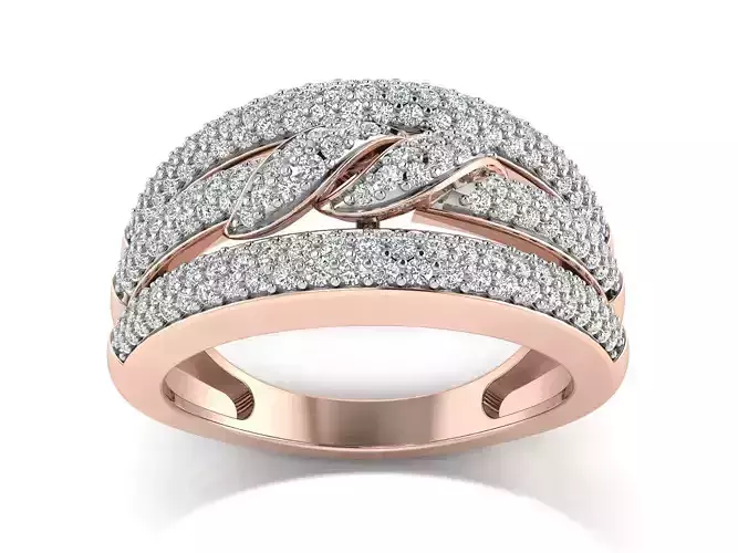 Solitaire Wedding Women Ring 3dm STL OBJ FBX Details