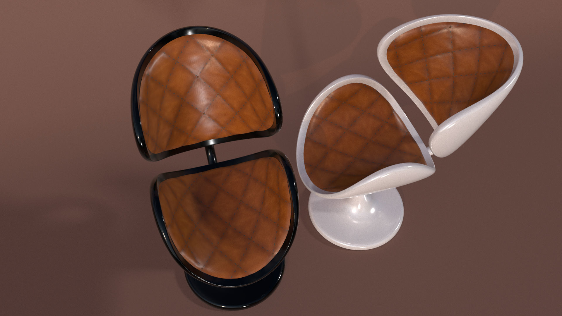 Chair model two chairs 3D model_1