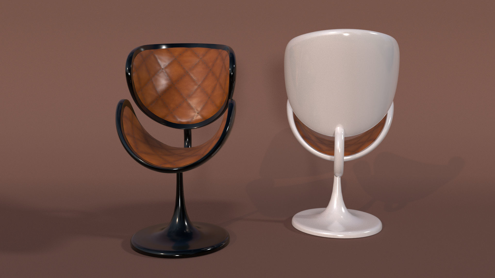 Chair model two chairs 3D model_5