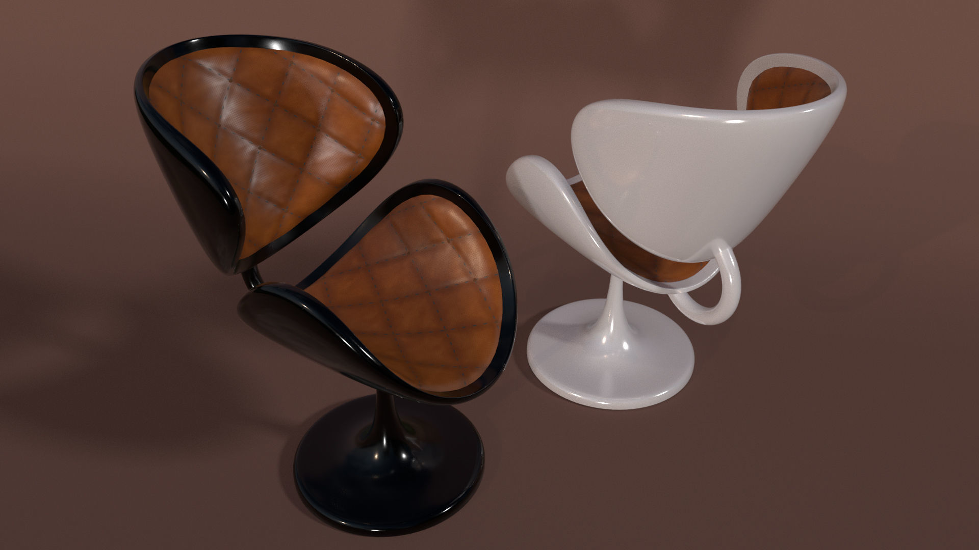 Chair model two chairs 3D model_4
