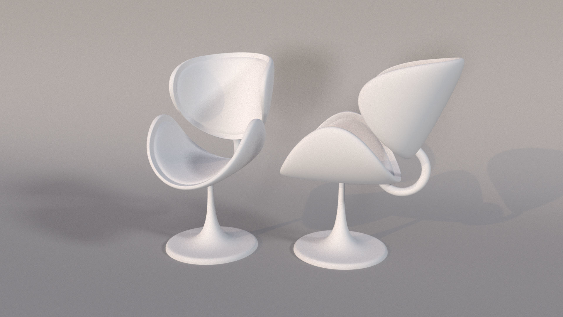 Chair model two chairs 3D model_7