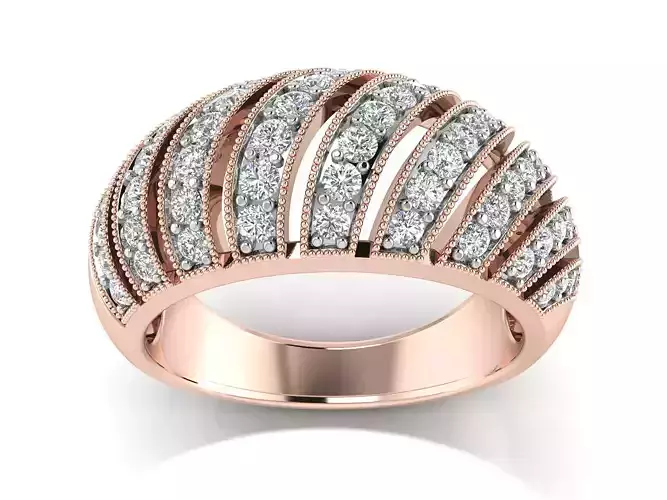 Solitaire  Wedding Women Ring 3dm STL OBJ FBX Details
