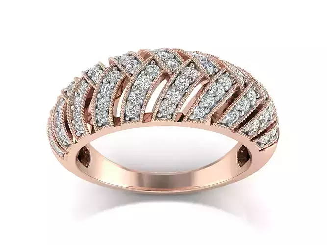 Solitaire Wedding Women Ring 3dm STL OBJ FBX Details