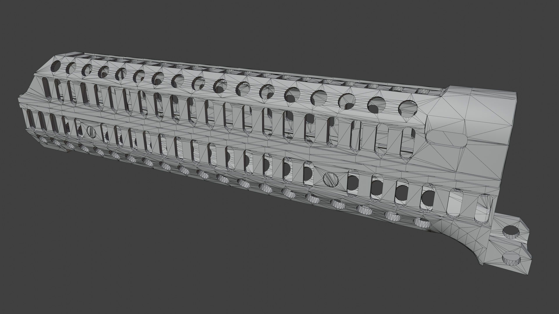 Zenitco Sport 12 Handguard Low-poly 3D model_6