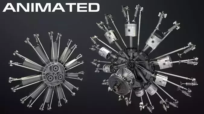 AirCraft Engine 3D model