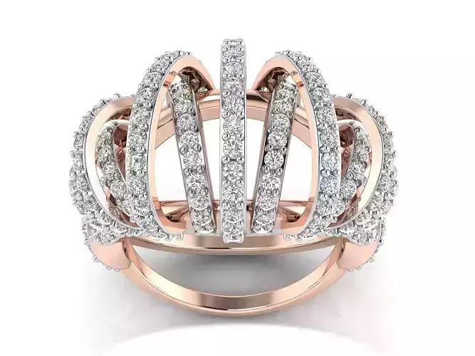 Solitaire Wedding Women Ring 3dm STL OBJ FBX Details