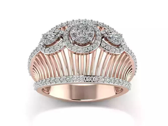 Solitaire  Wedding Women Ring 3dm STL OBJ FBX Details