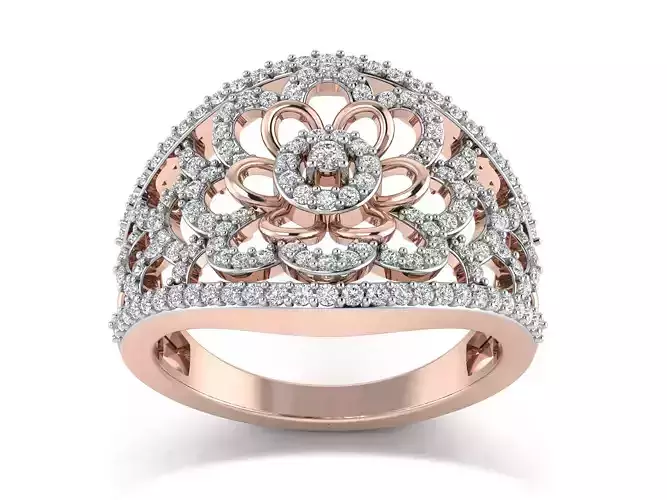 Solitaire  Wedding Women Ring 3dm STL OBJ FBX Details