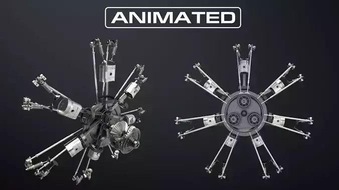 AirCraft Engine 3D model