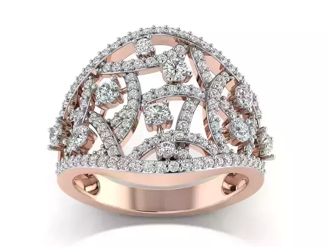 Solitaire Wedding Women Ring 3dm STL OBJ FBX Details