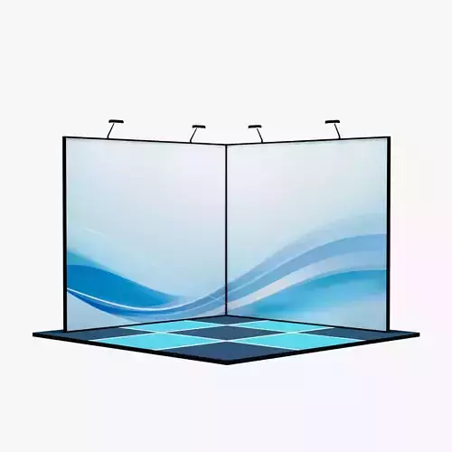 Booth display 3D model