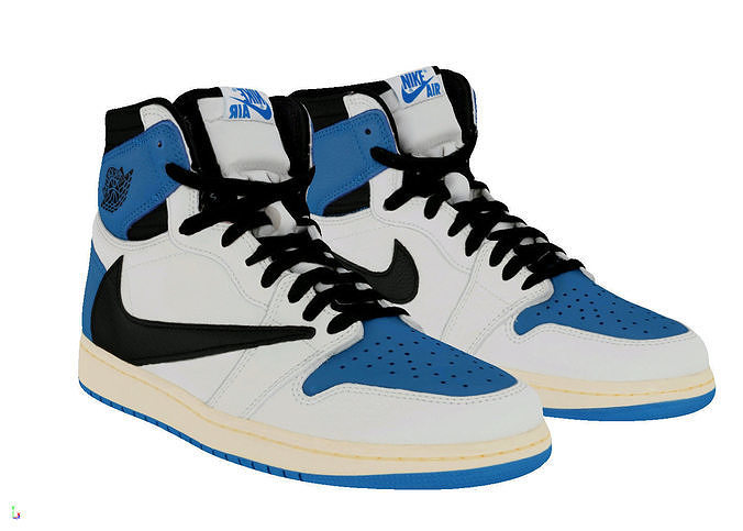 Travis Scott x Nike Air Jordan 1 High Retro 3D model
