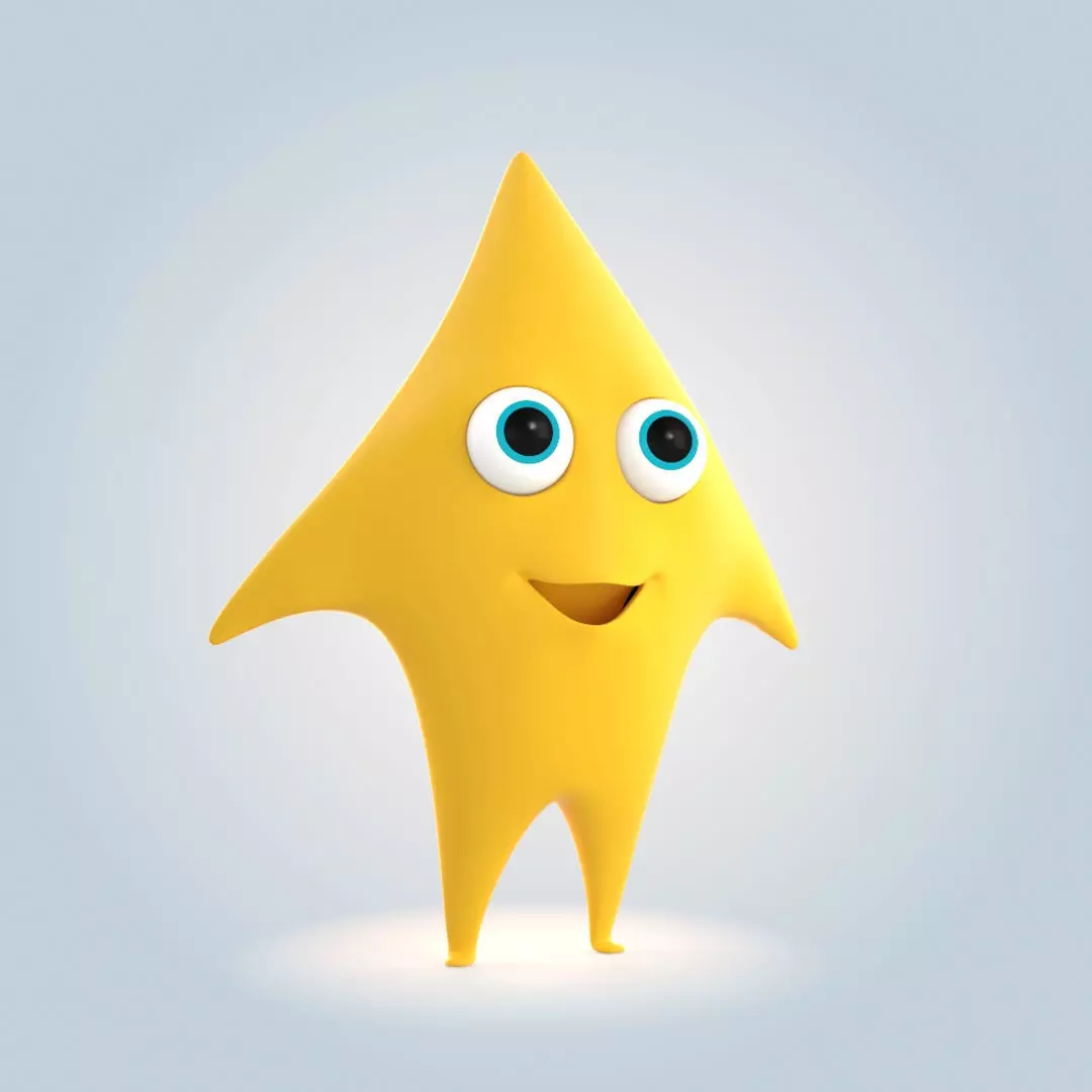 Cartoon Star 3D model_0