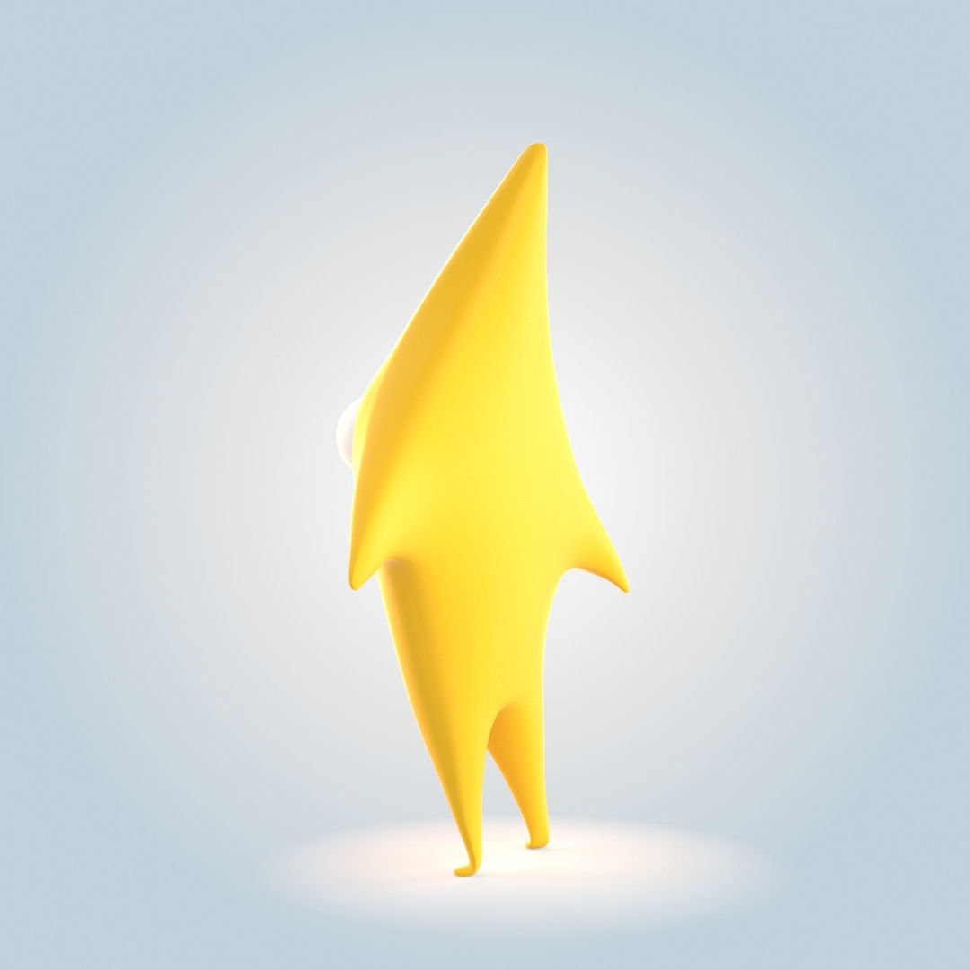 Cartoon Star 3D model_3