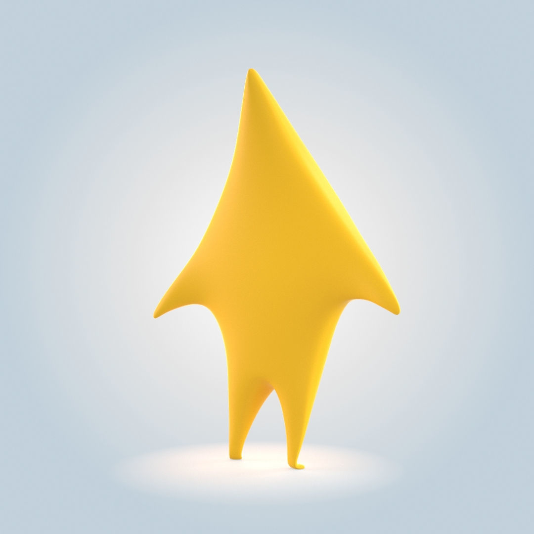 Cartoon Star 3D model_2