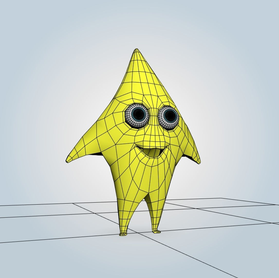 Cartoon Star 3D model_6