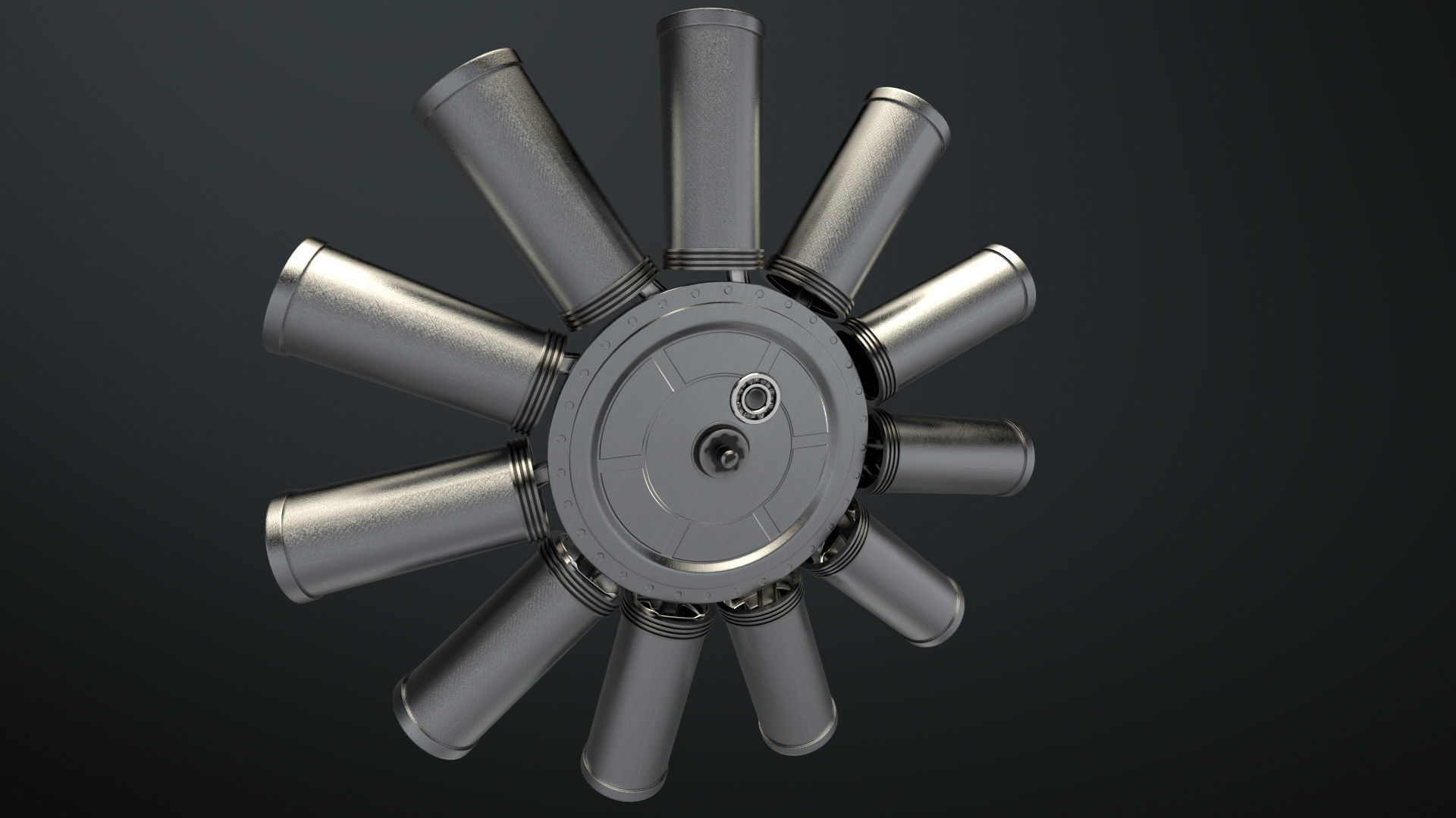 Aircraft Engine 3D model_12