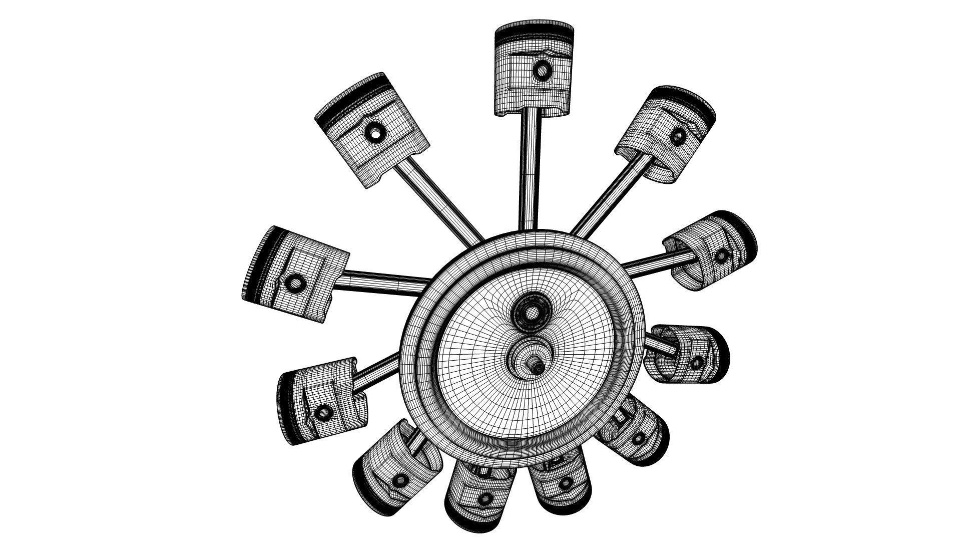 Aircraft Engine 3D model_19