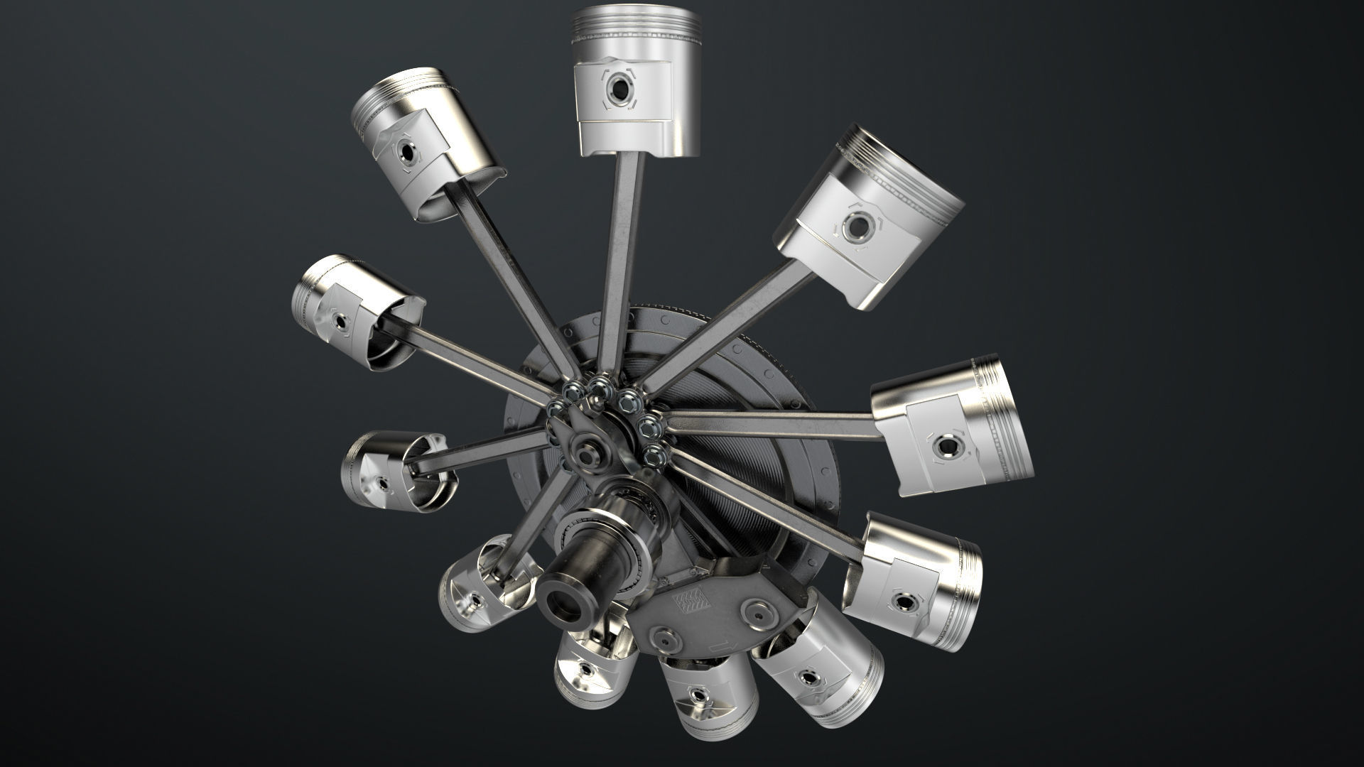 Aircraft Engine 3D model_10