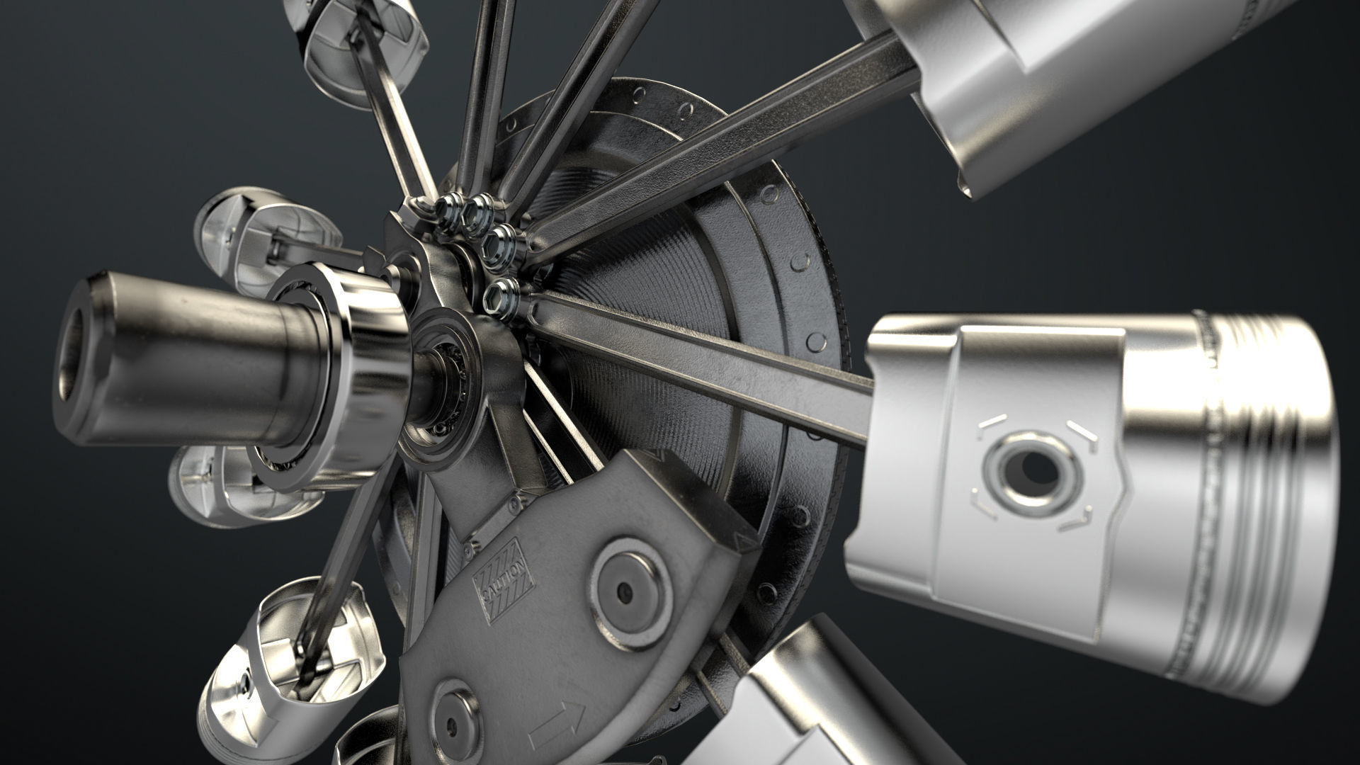 Aircraft Engine 3D model_16