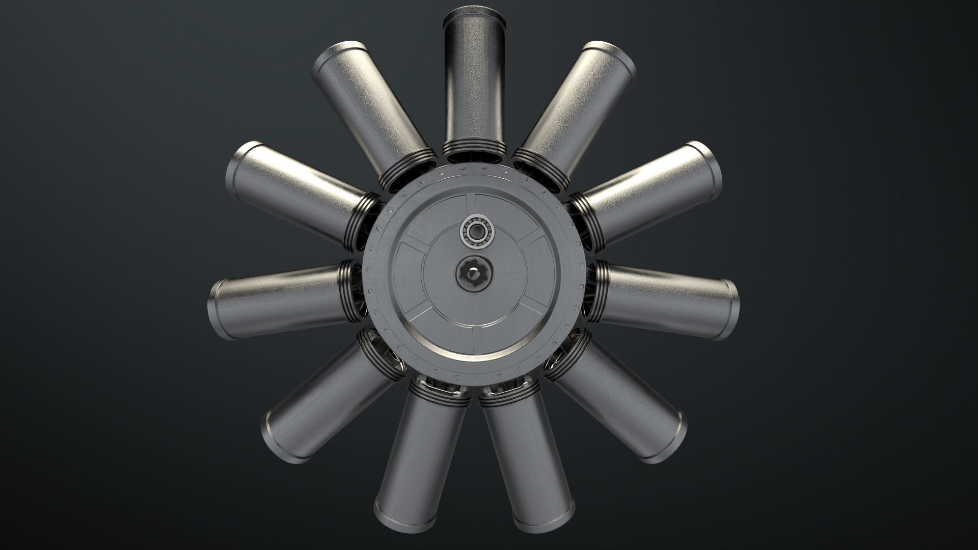 Aircraft Engine 3D model_7