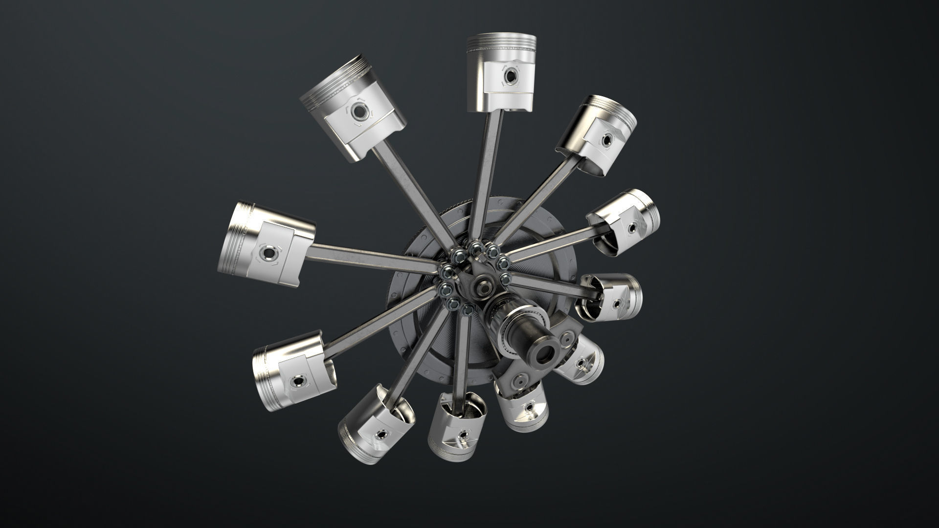 Aircraft Engine 3D model_9