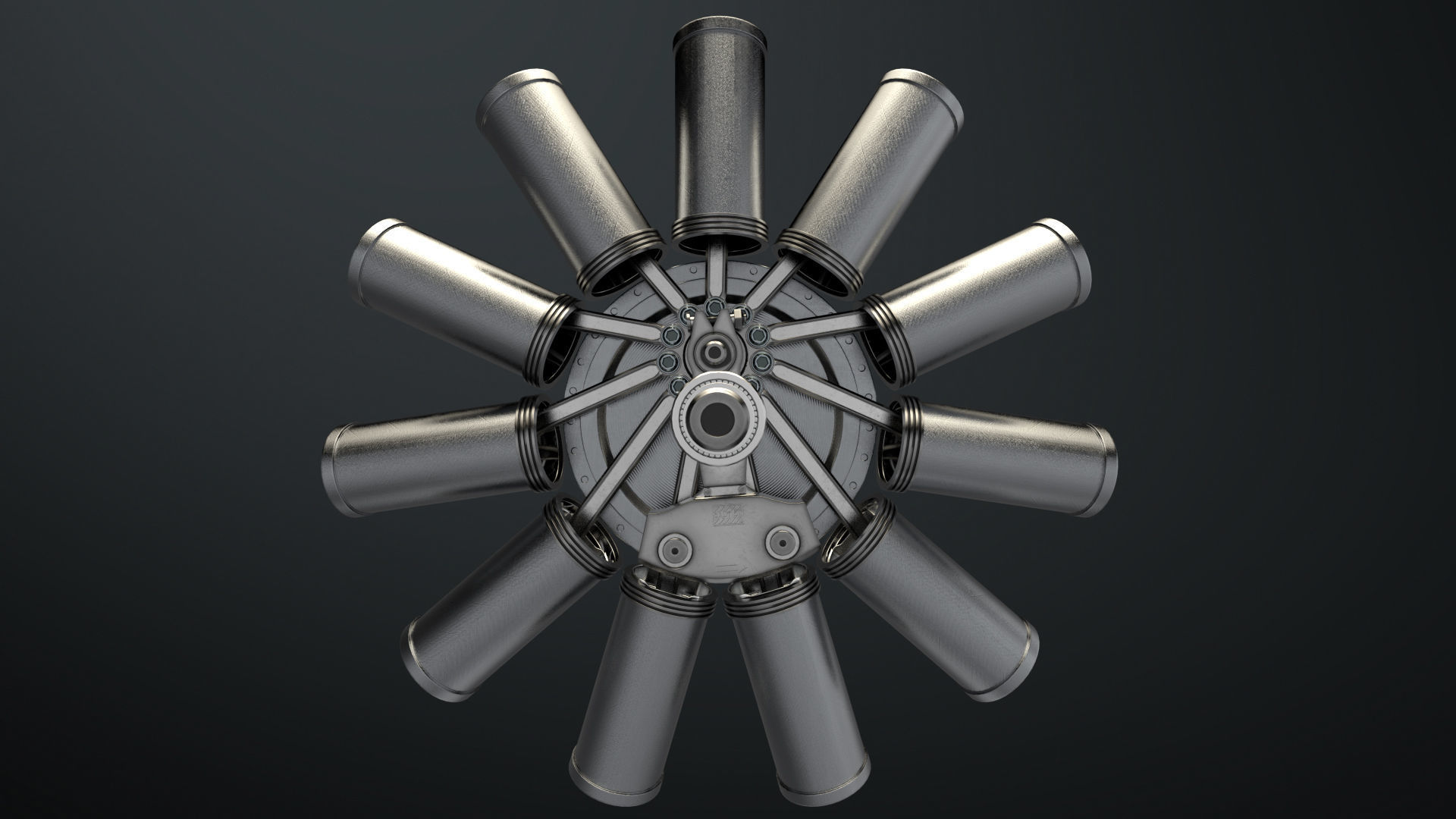 Aircraft Engine 3D model_6