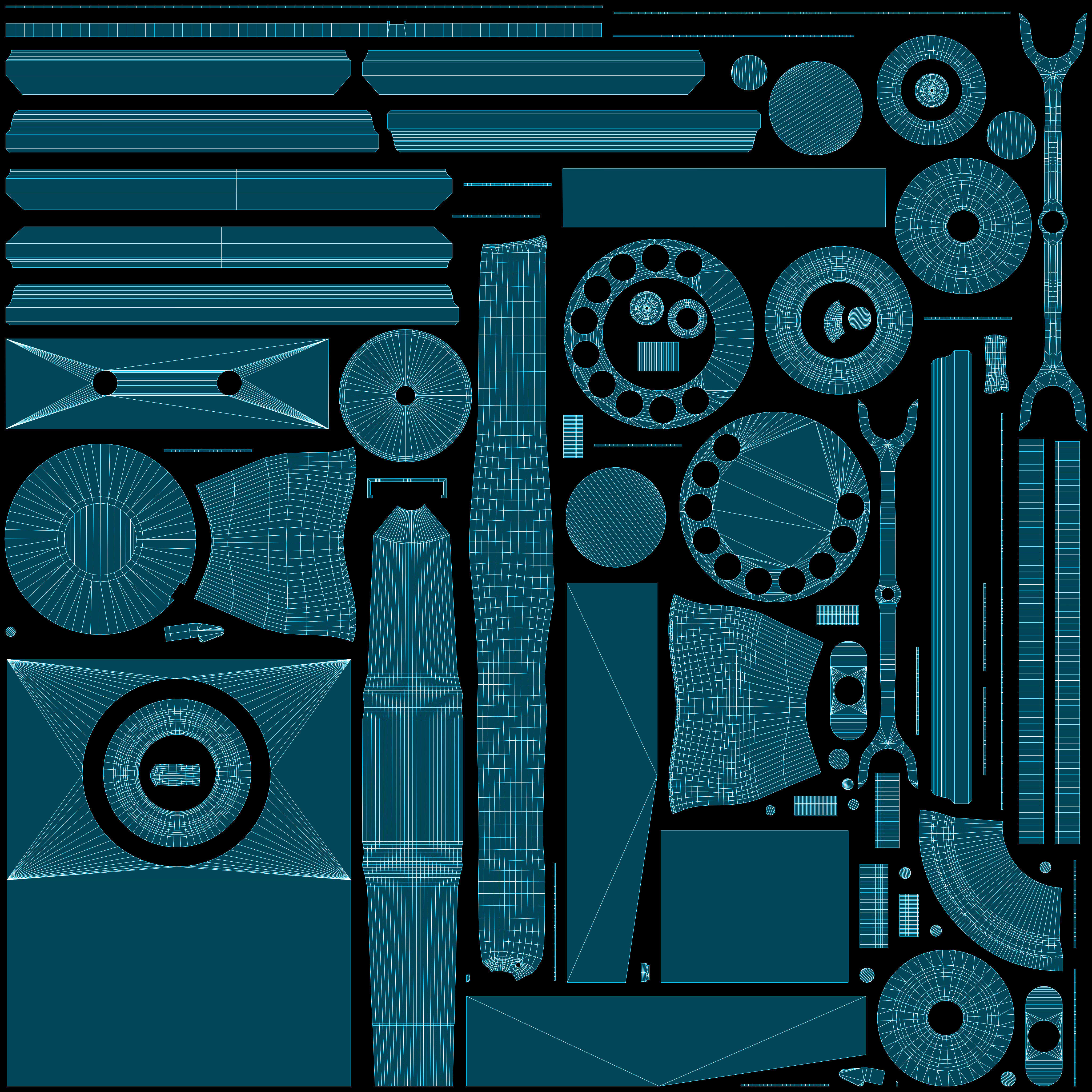 Old Vintage Phone Low-poly Game-Ready PBR Low-poly 3D model_14