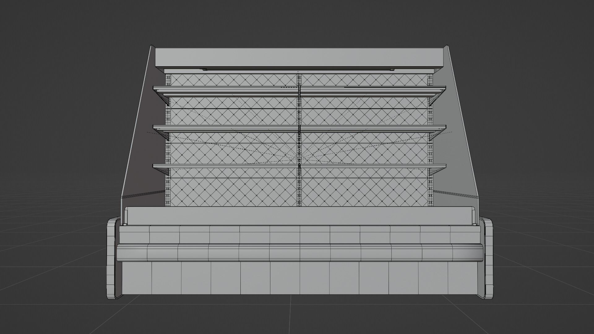 Store fridge Free 3D model_8