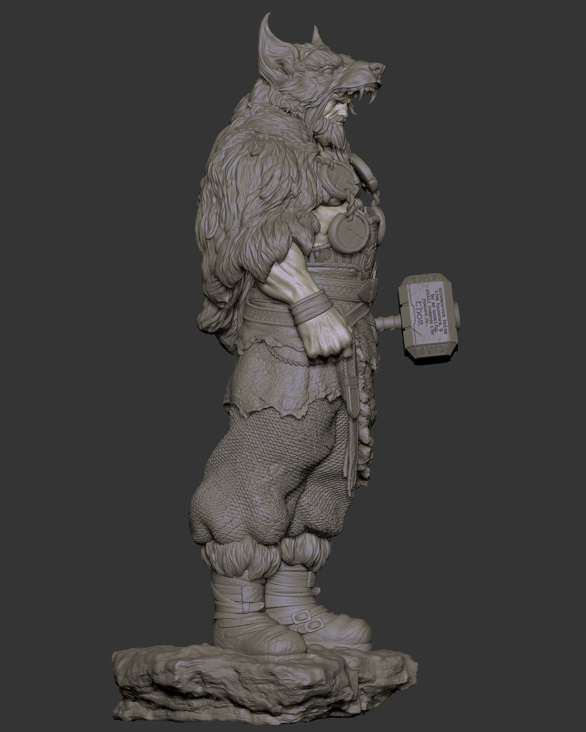 Barbarian Thor 3D Print 3D print model_7