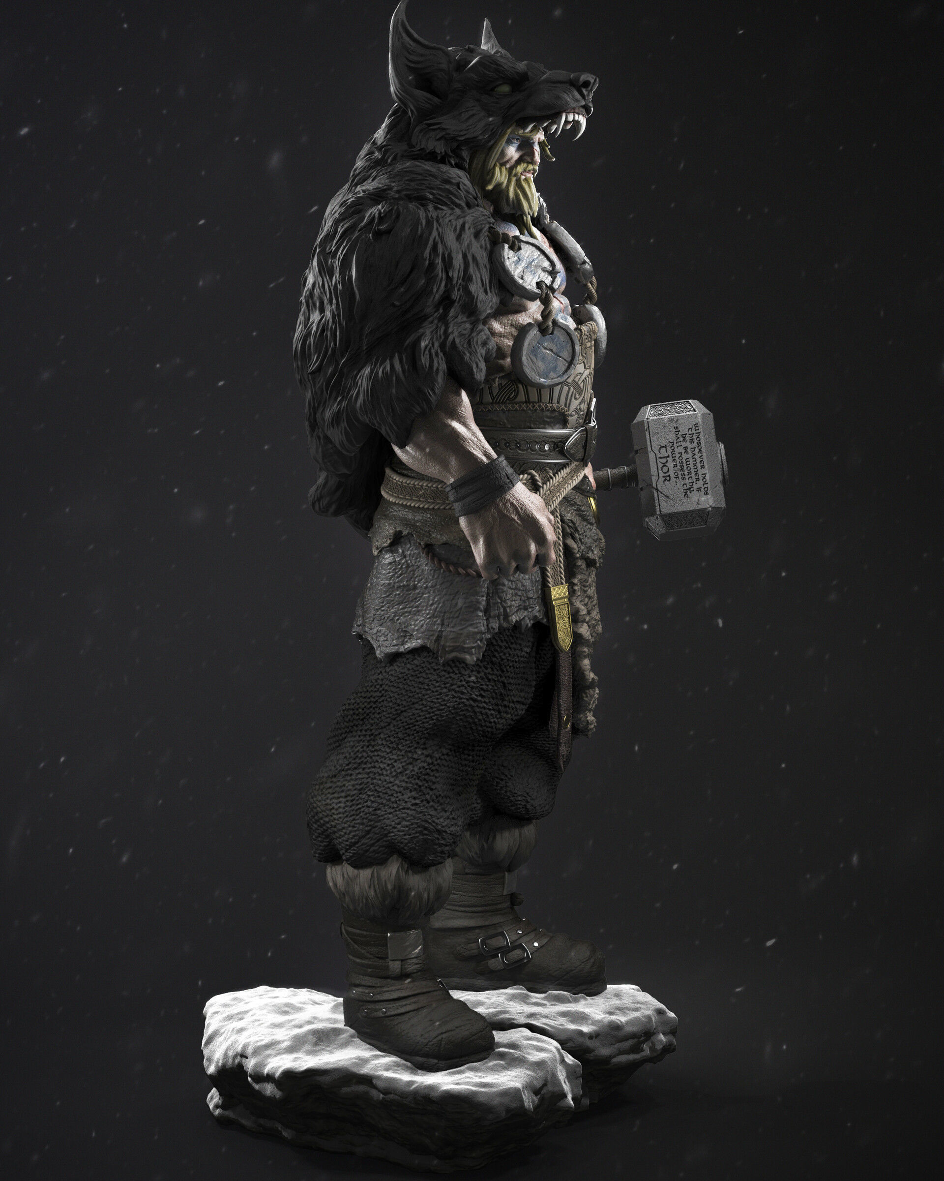 Barbarian Thor 3D Print 3D print model_3