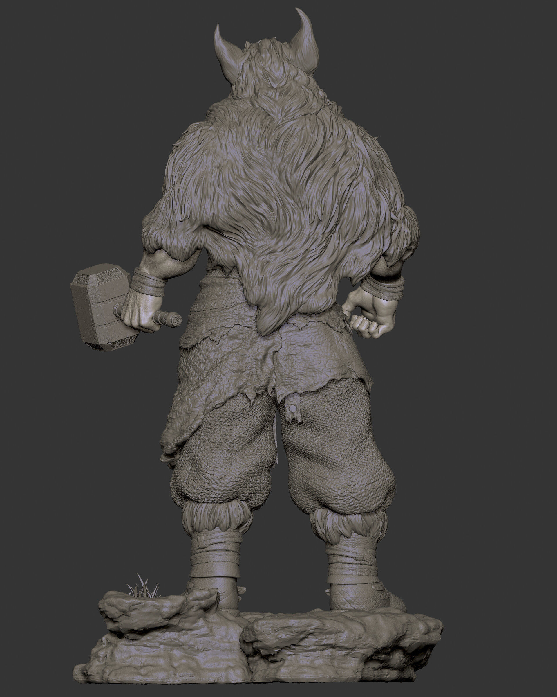 Barbarian Thor 3D Print 3D print model_8