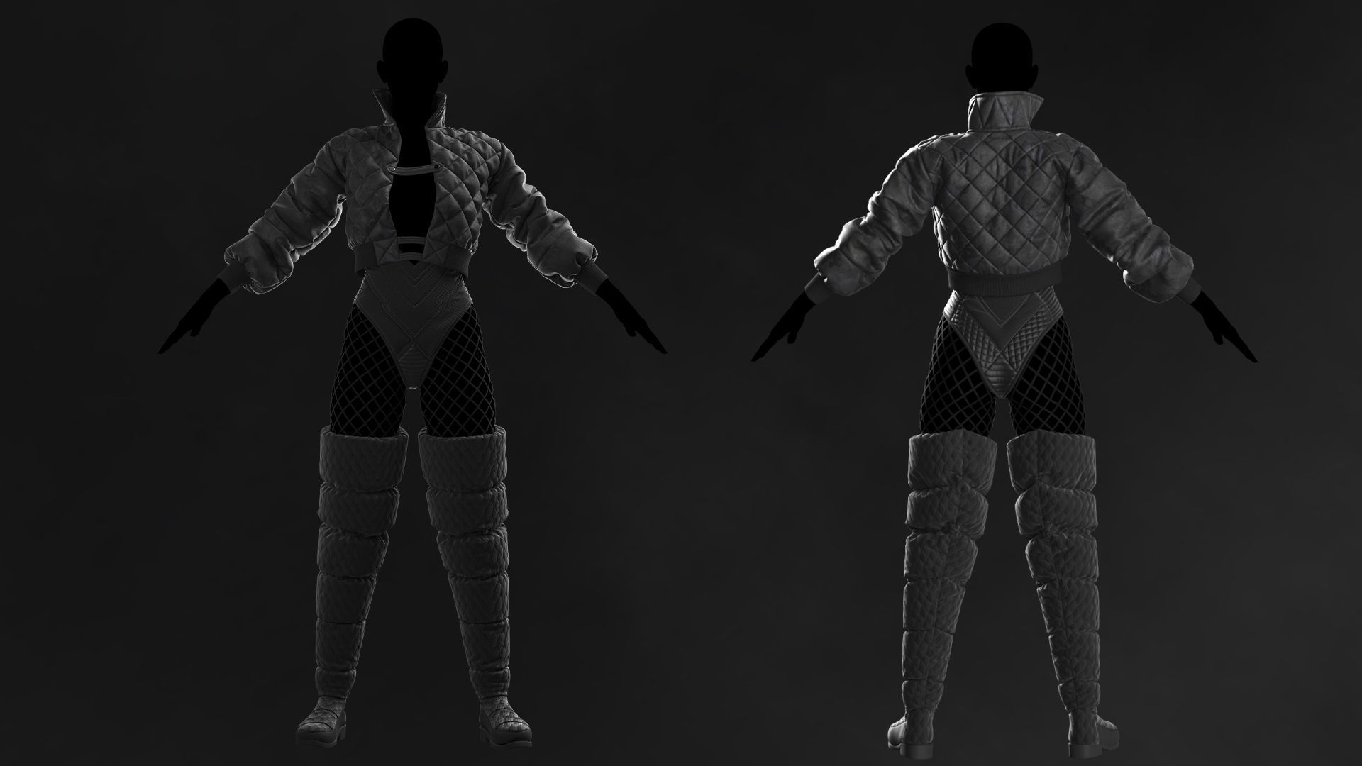 Female Streetwear 3  3D model_3