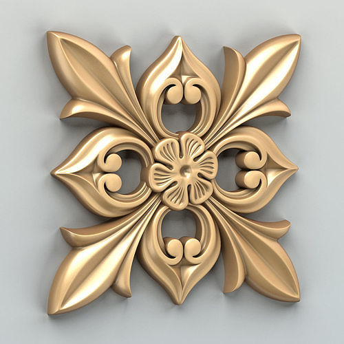 Square rosette 020 3D model