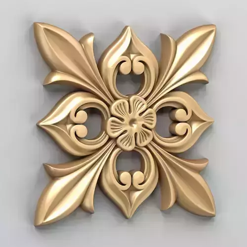 Square rosette 020 3D model