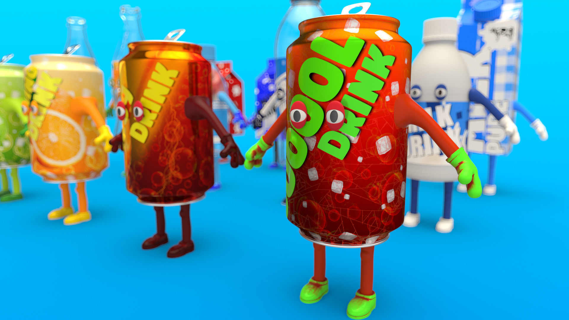 Cartoon Characters Collection 3D model_20