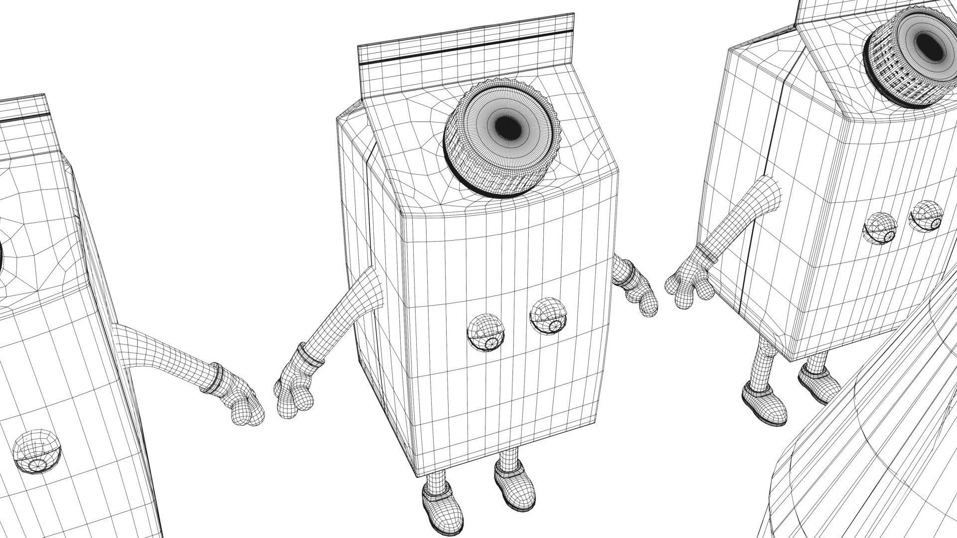 Cartoon Characters Collection 3D model_41