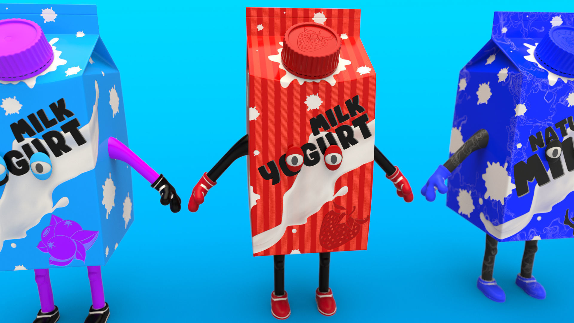 Cartoon Characters Collection 3D model_27