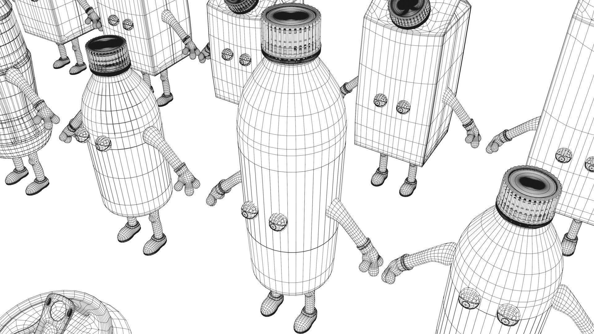 Cartoon Characters Collection 3D model_44