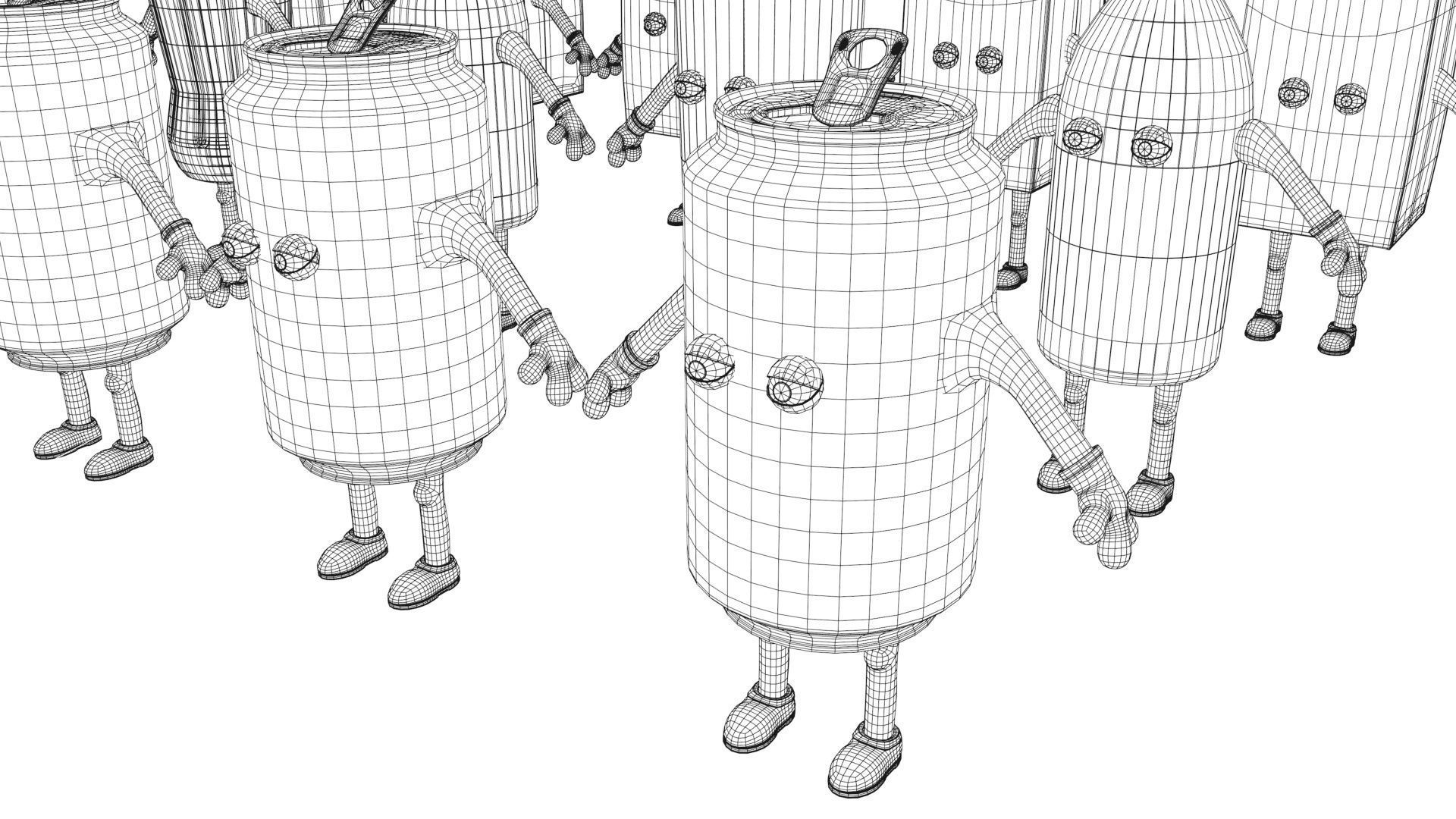 Cartoon Characters Collection 3D model_46