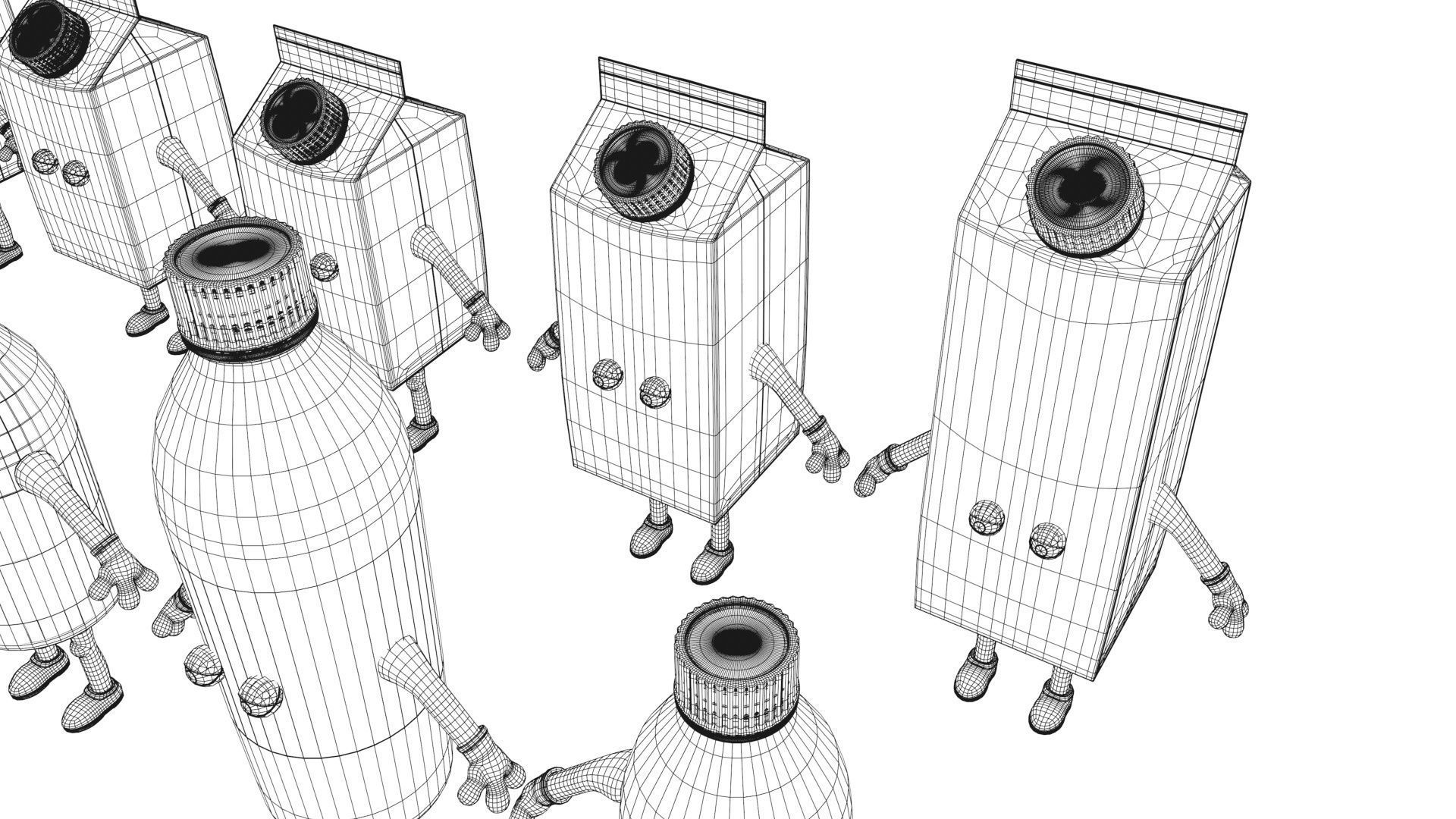 Cartoon Characters Collection 3D model_42