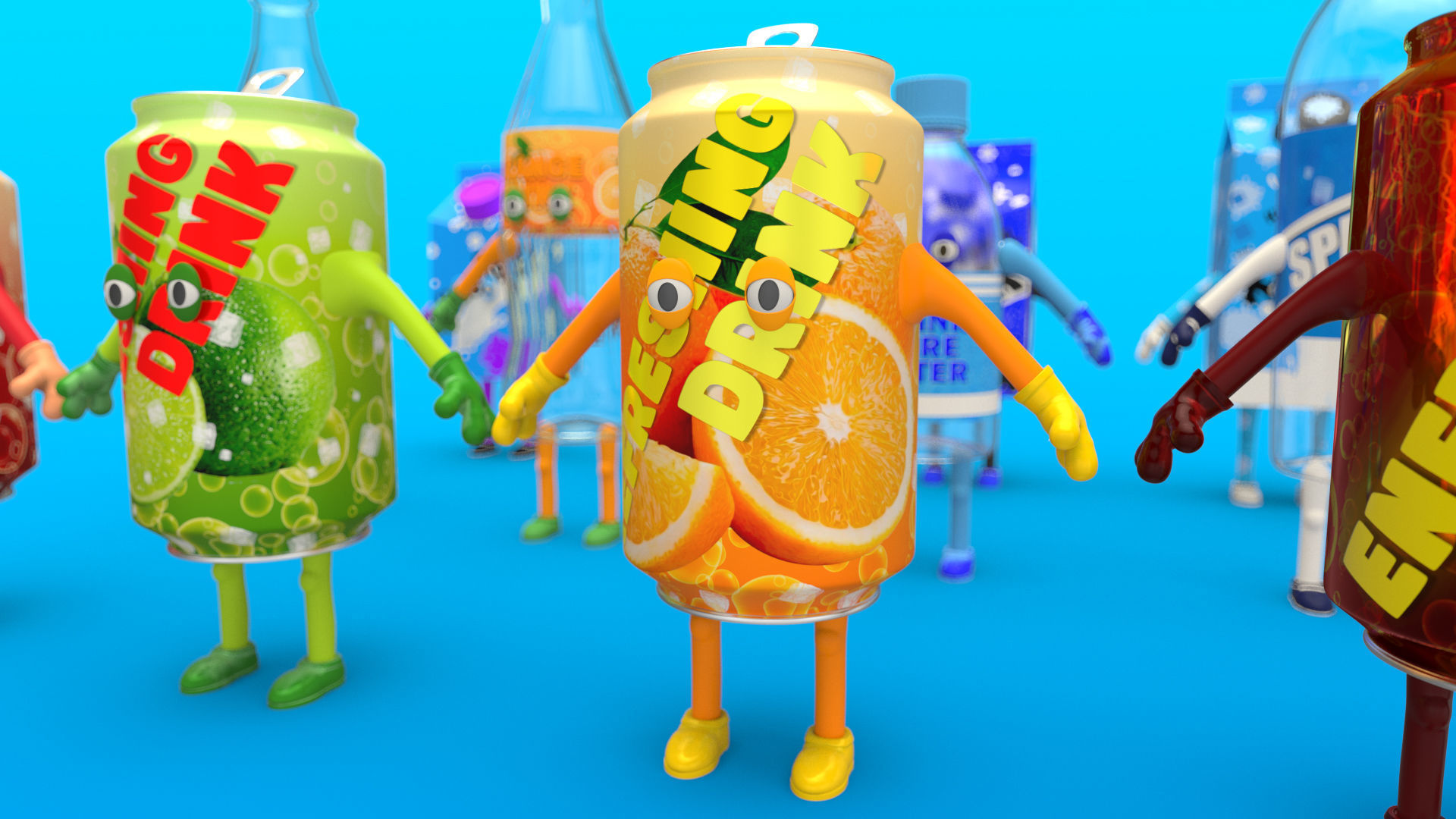 Cartoon Characters Collection 3D model_21