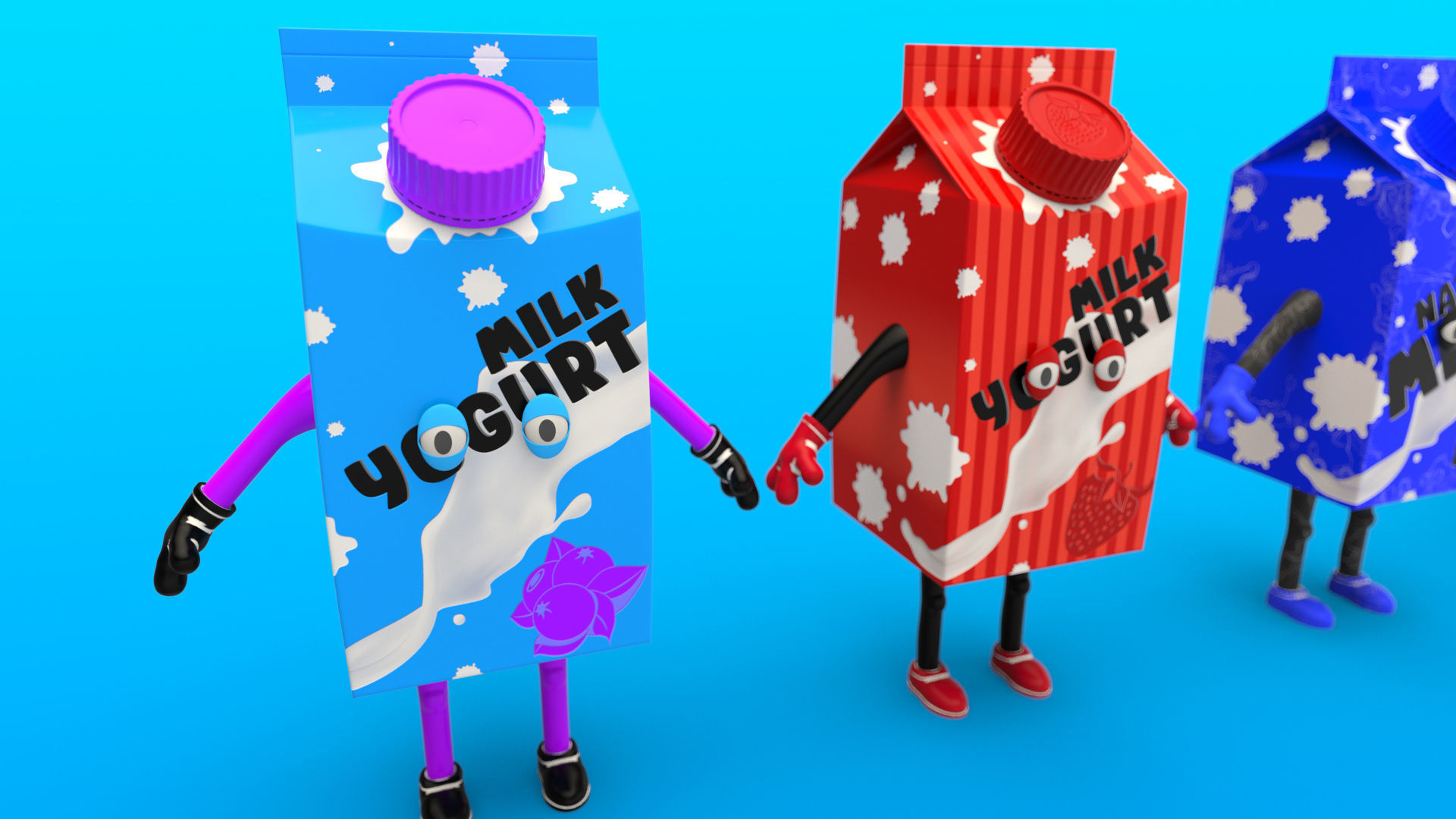 Cartoon Characters Collection 3D model_30