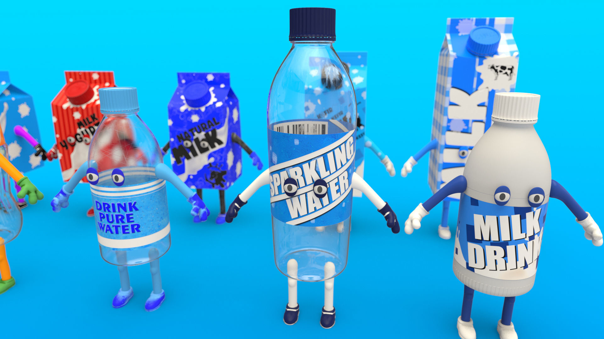 Cartoon Characters Collection 3D model_28