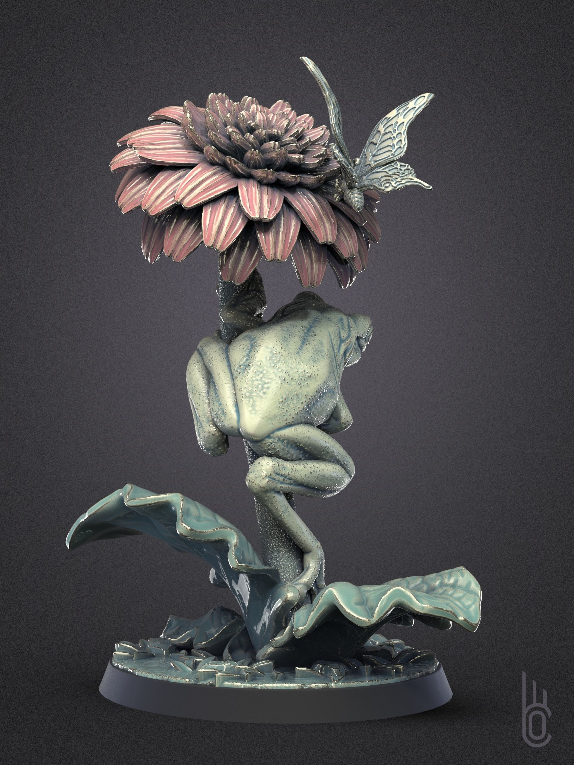 Frog Romantic 3D print model_7