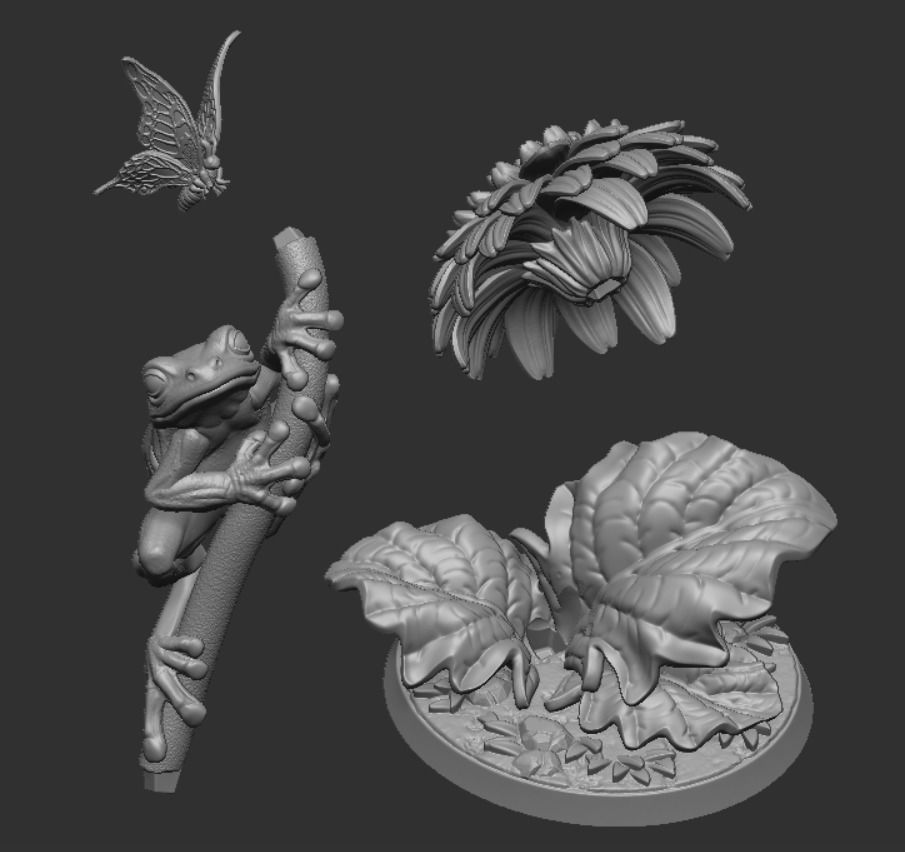 Frog Romantic 3D print model_13