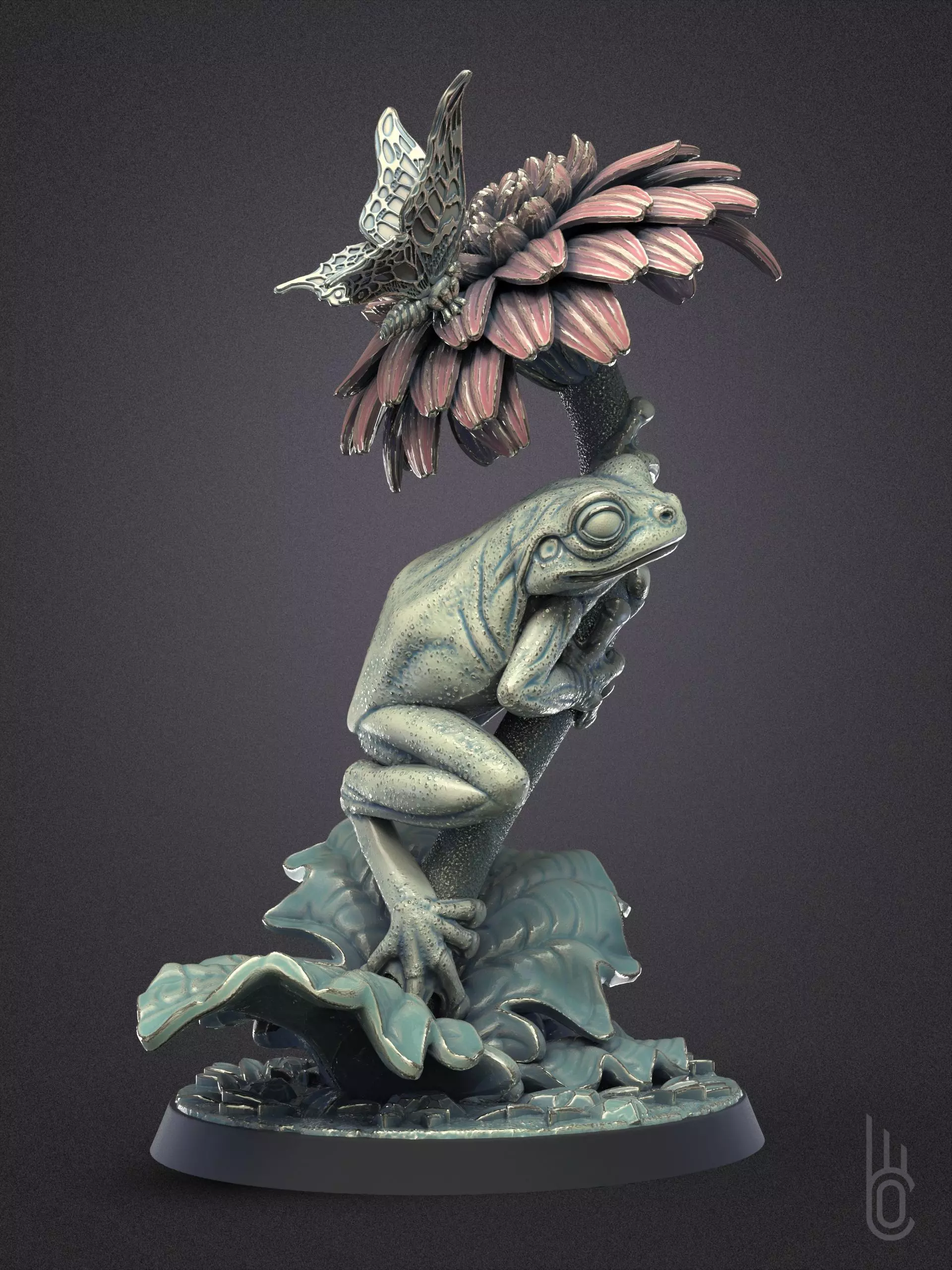 Frog Romantic 3D print model_0