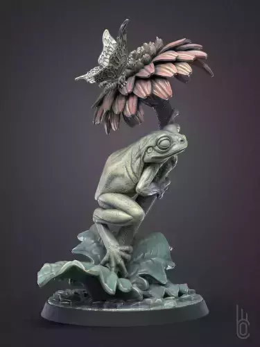 Frog Romantic 3D print model